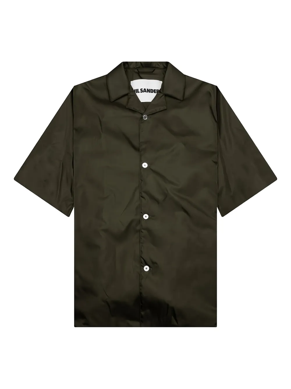 Jil Sander Short-sleeve Button-up Shirt In Green