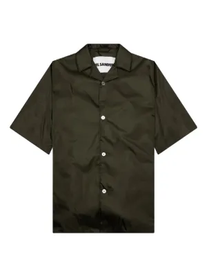 Visvim Pinstripe short-sleeve Shirt | Brown | FARFETCH HK