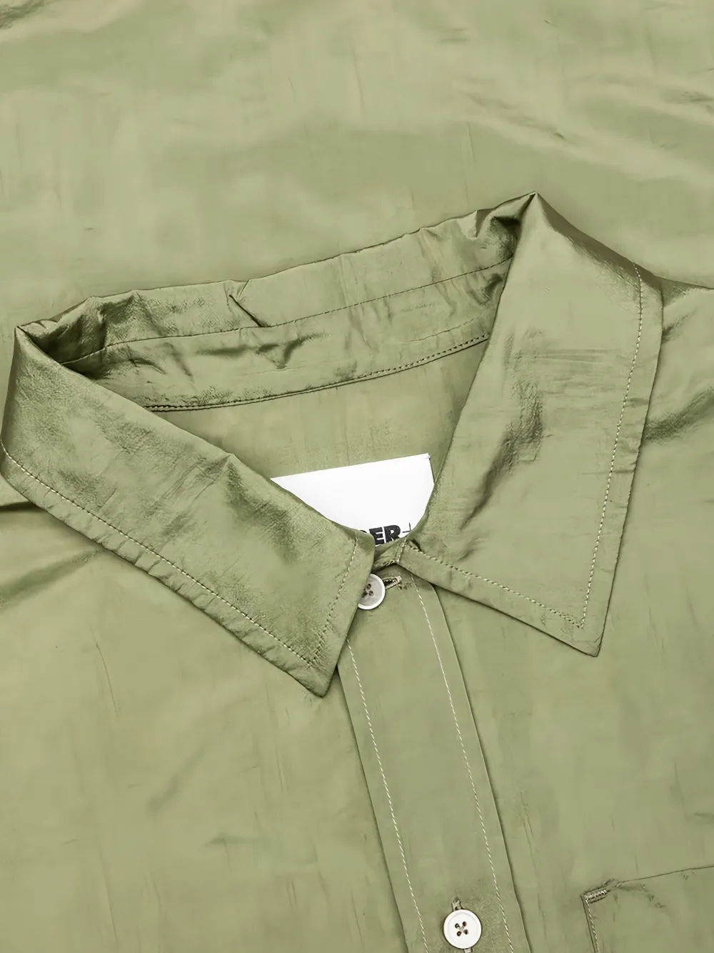 Jil Sander Patch-pocket Shirt In Green