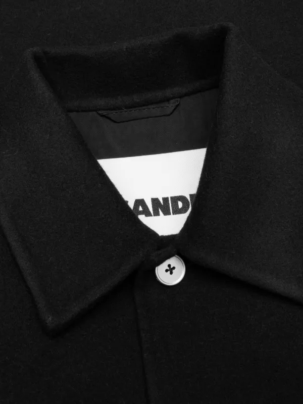 Jil Sander カシミア シャツジャケット | ブラック | FARFETCH JP