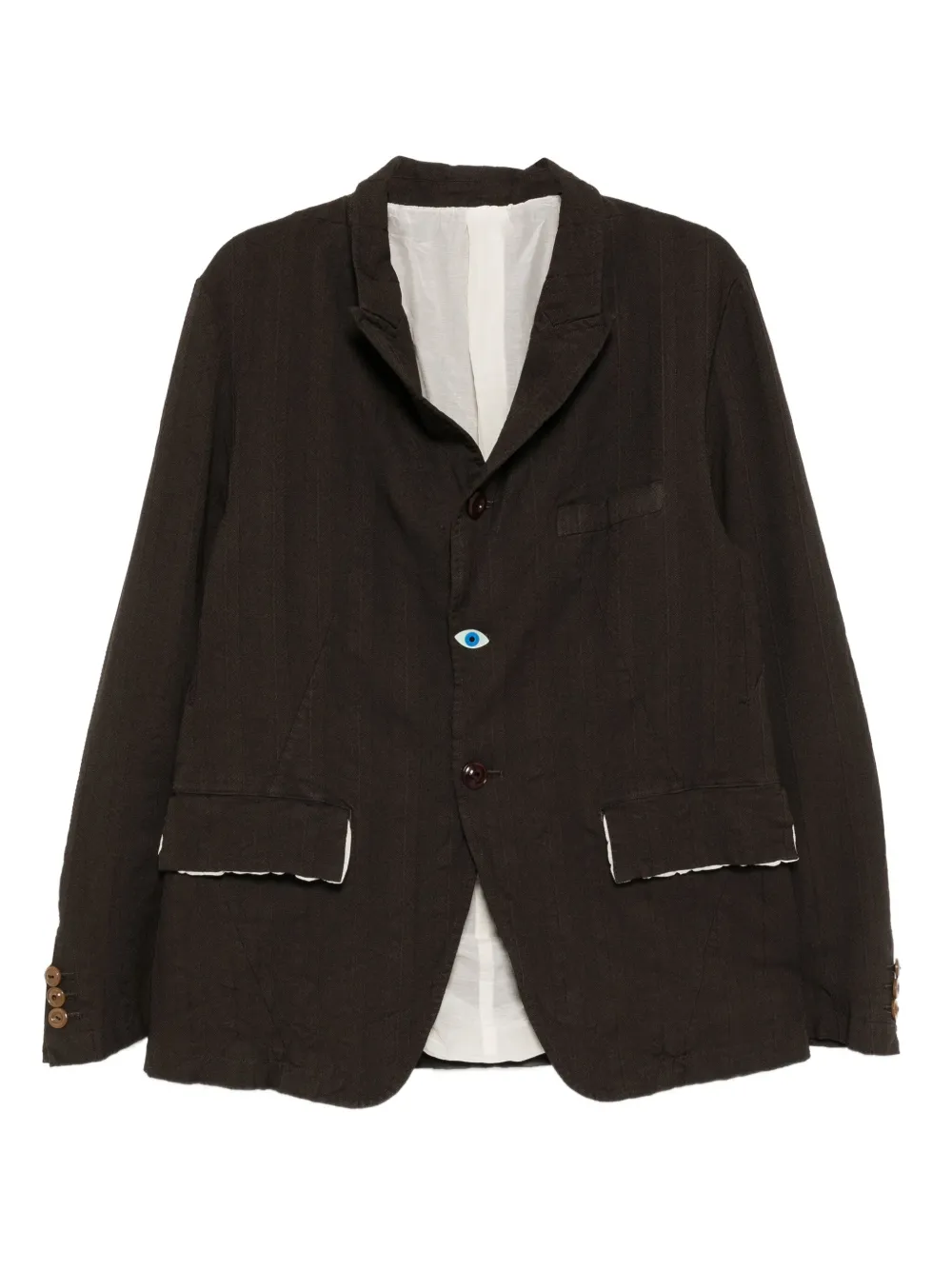 Undercover eye-button blazer | Brown | Image 1