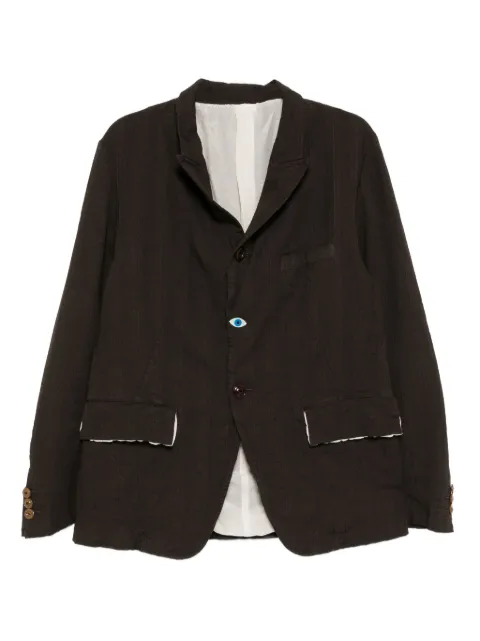Undercover eye-button blazer