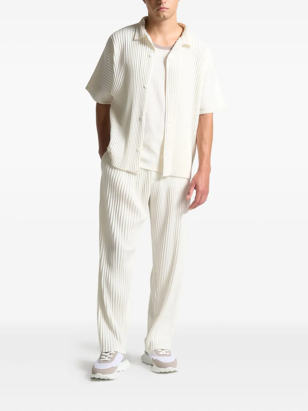 Manière De Voir Jonas geplooide broek - Wit
