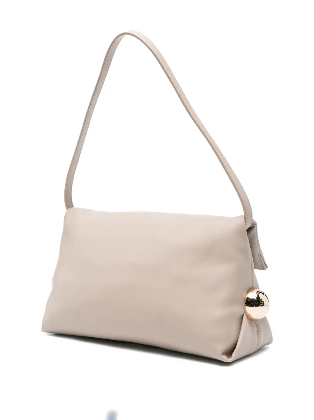 Liu •jo Adjustable Strap Foldover Flap Shoulder Bag In Neutral