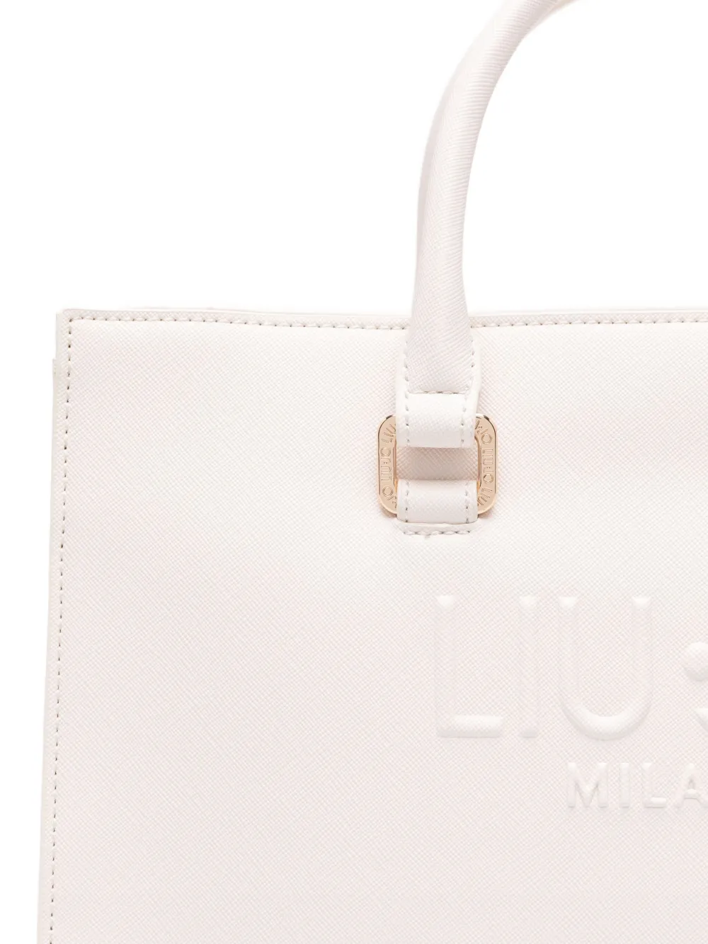 Liu •jo Logo-embossed Tote Bag In Neutral