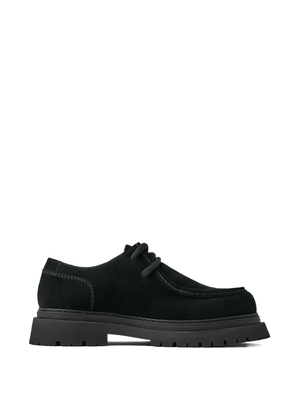 Manière De Voir L'Atelier suede-leather chunky sole lace-up shoes Black
