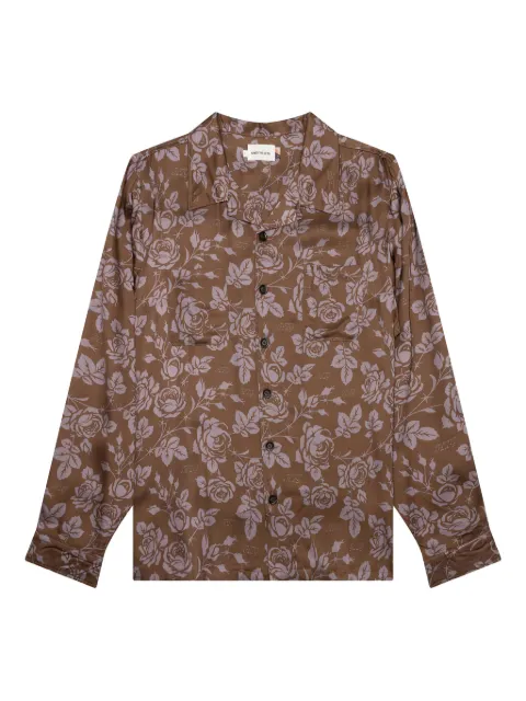 Honor The Gift rose-print woven shirt