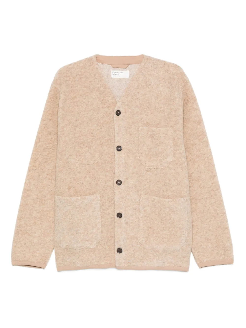 Universal Works button-front patch-pocket cardigan | Image 1