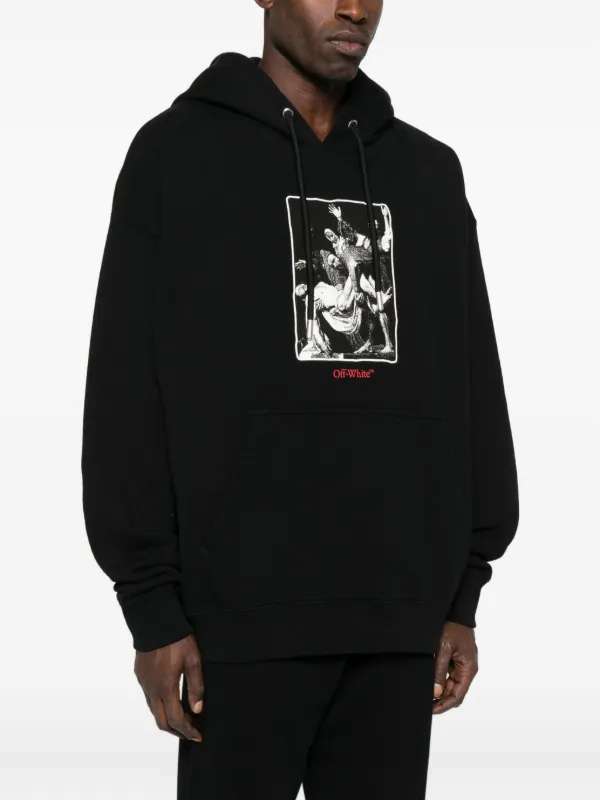 Off-White グラフィック パーカー | ブラック | FARFETCH JP