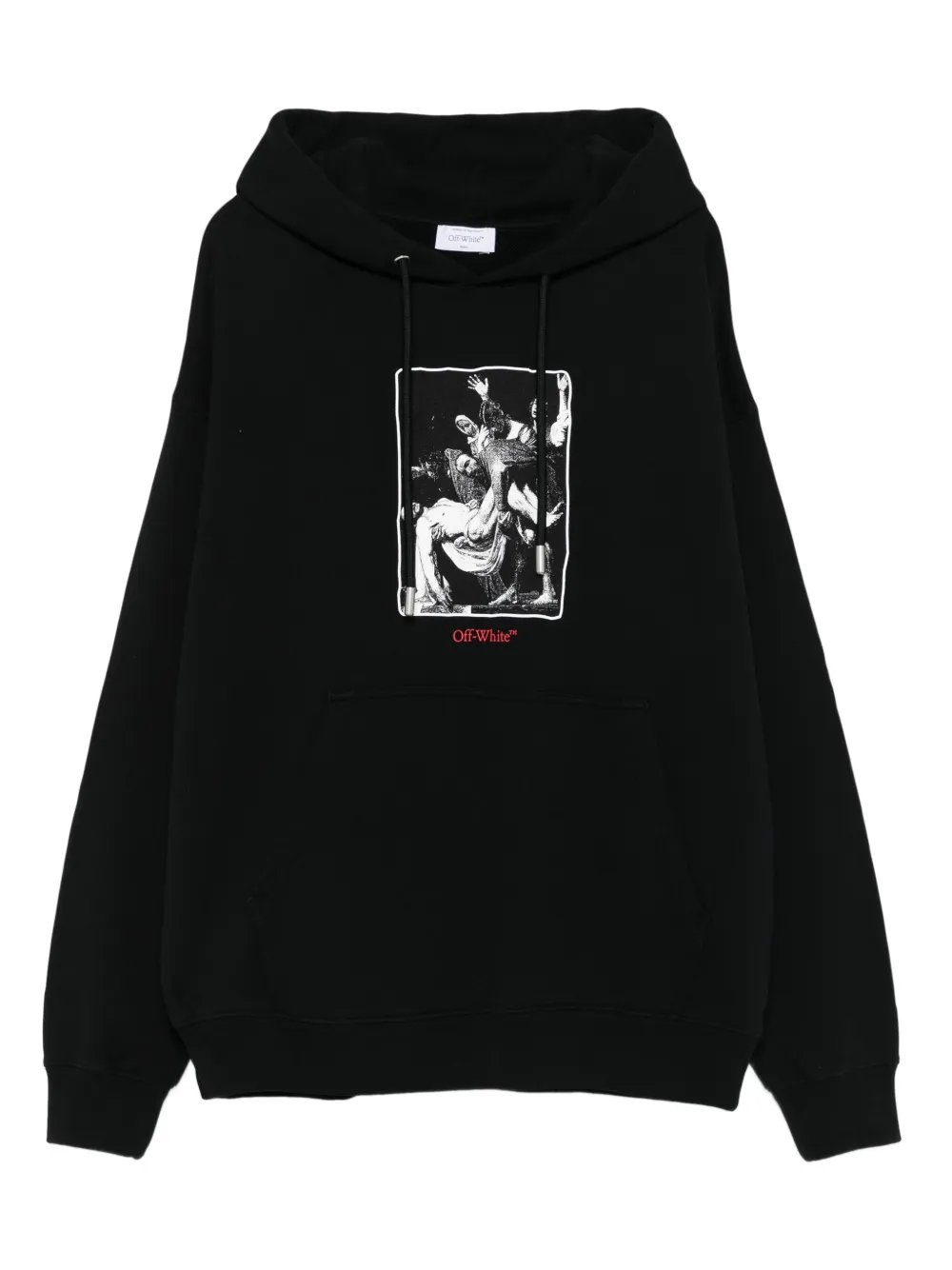 Off-White graphic-print hoodie | Black | Image 1