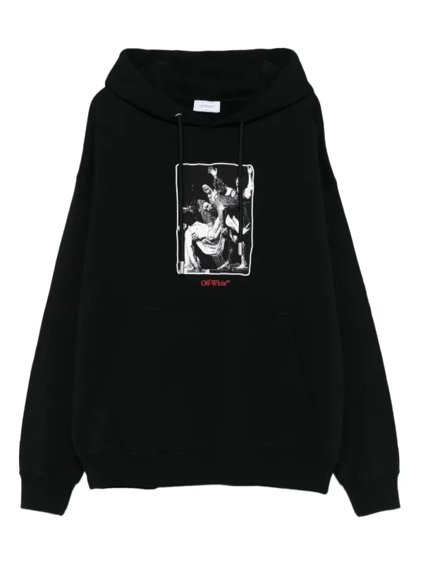 Off-White グラフィック パーカー | ブラック | FARFETCH JP