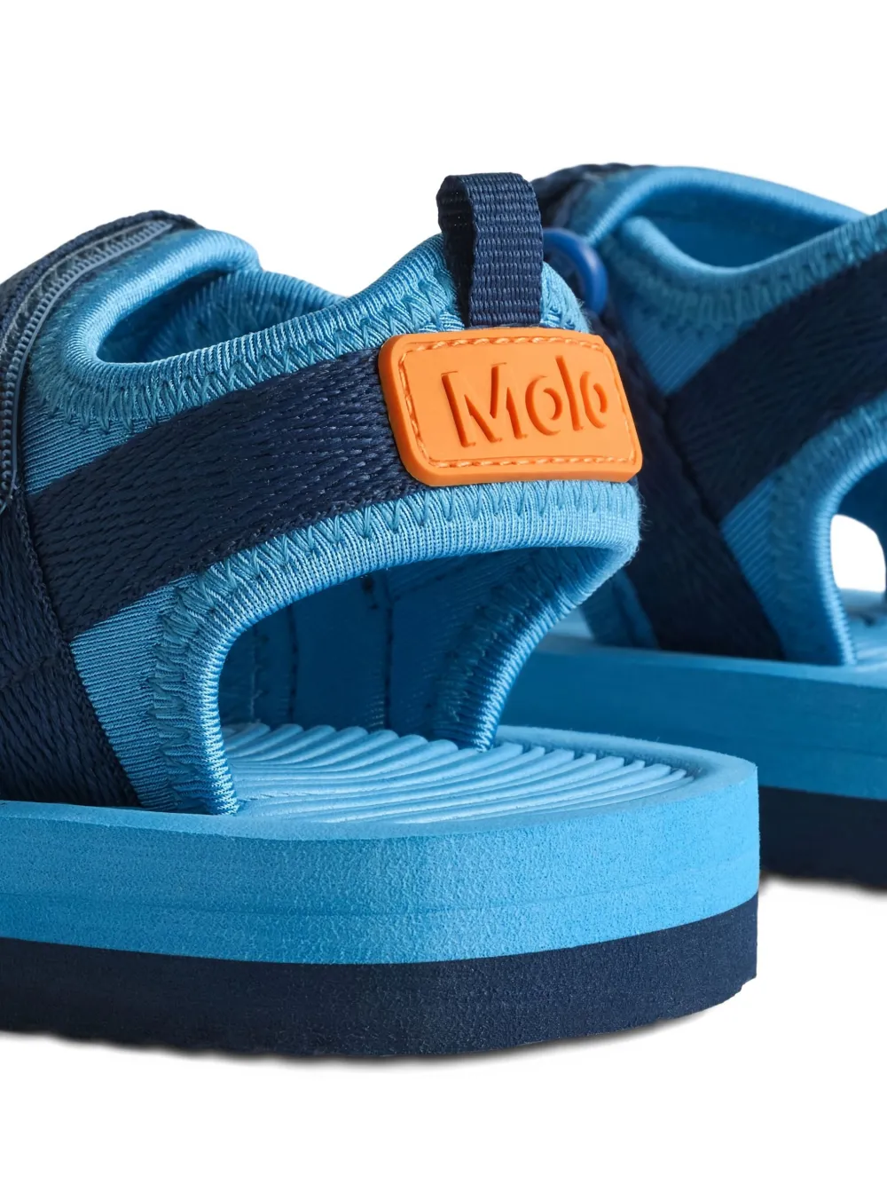 Molo Sandalen met smiley-bandje Blauw