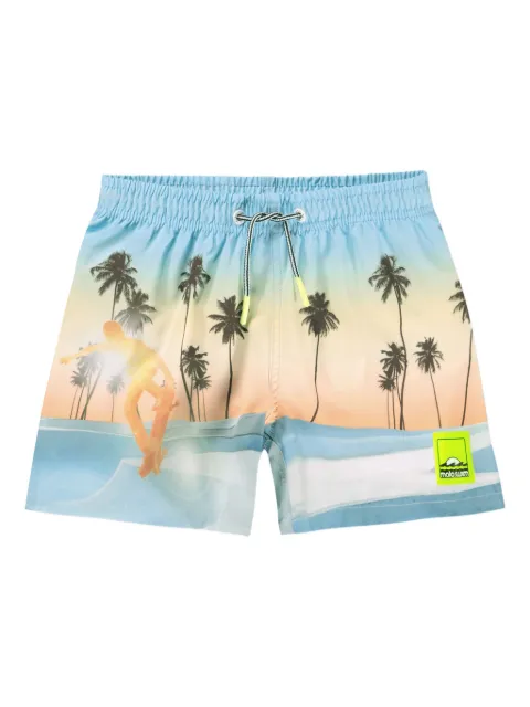 Molo Niko palm-tree skater swim shorts