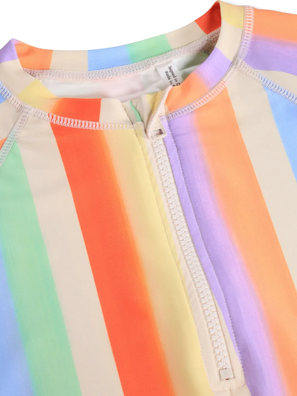 Molo Necky badpak met regenboogstreep Geel