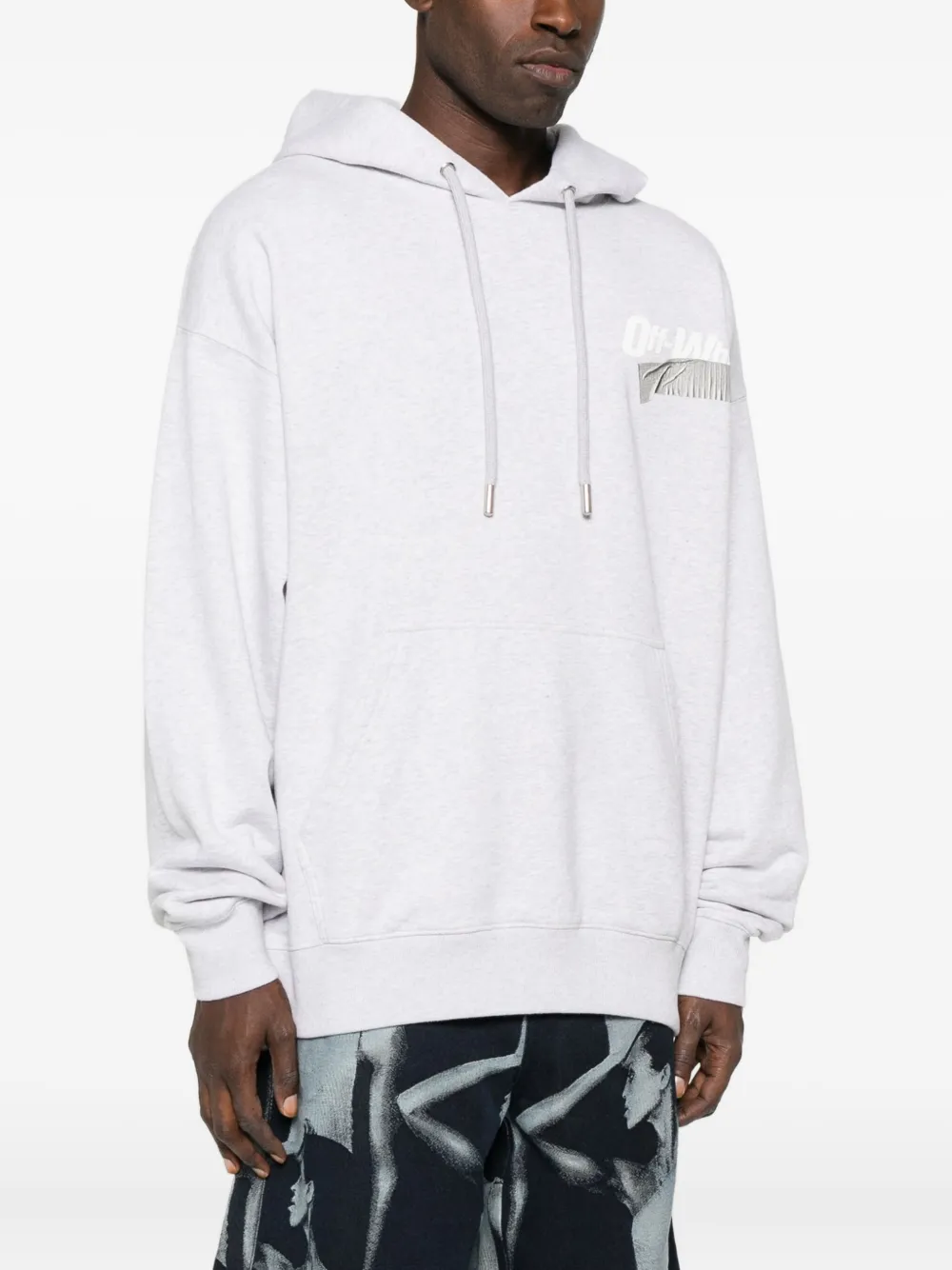 Off-White Sweater met logoprint Grijs