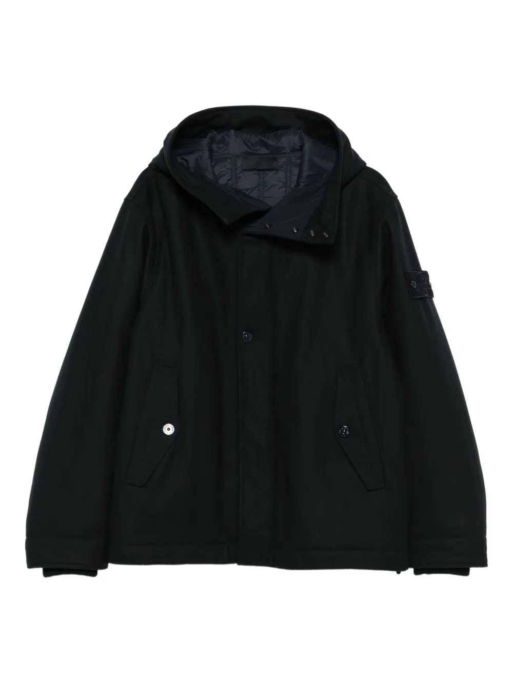 Stone Island フーデッド ジャケット - ブルー Stone Island フーデッド ジャケット - ブルー