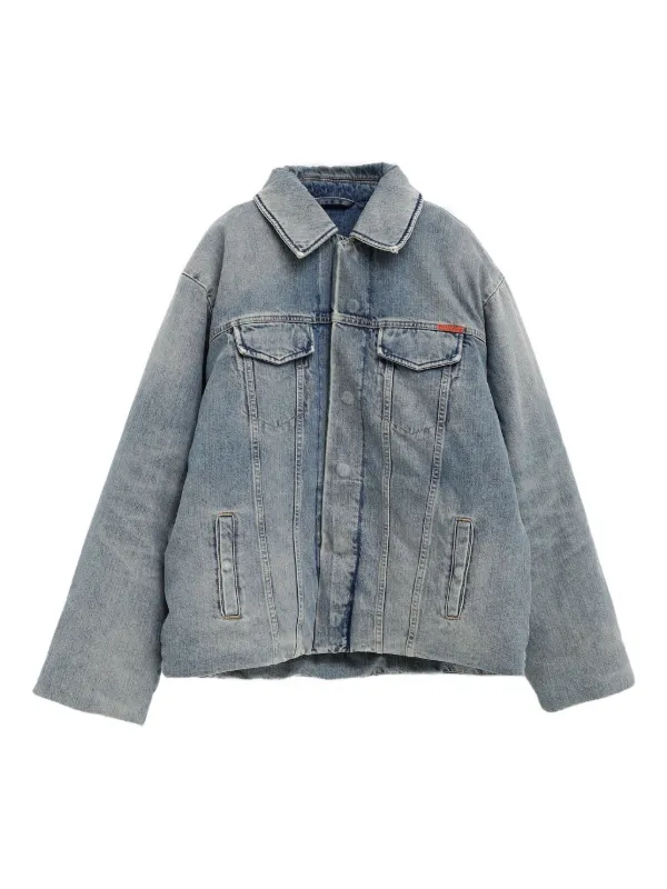 Martine Rose デニムジャケット | ブルー | FARFETCH JP