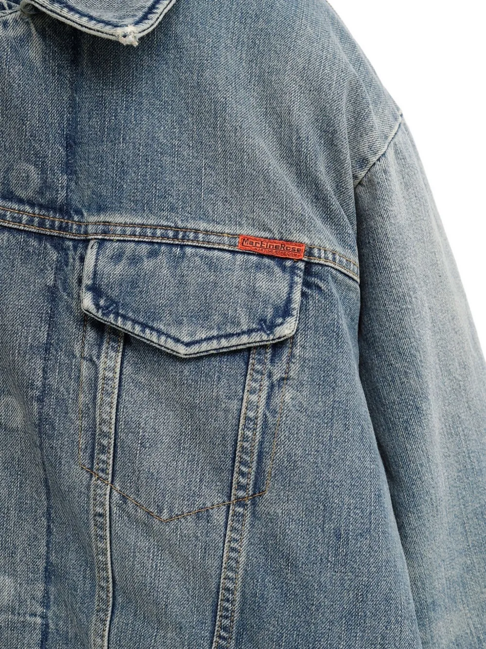 Martine Rose Denim jack Blauw