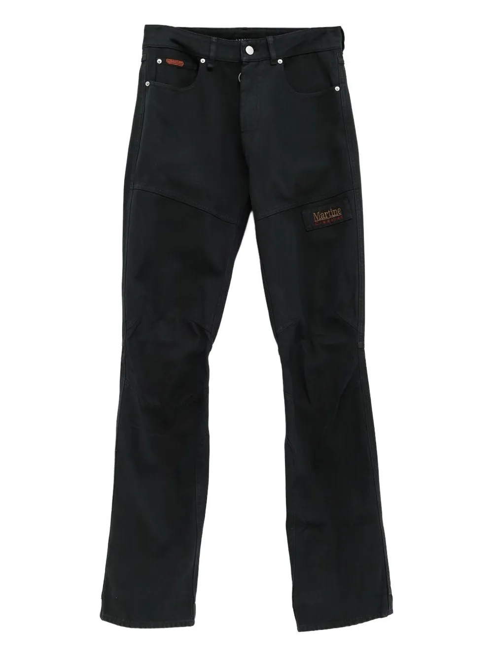 Martine Rose logo-appliqué jeans | Black | Image 1