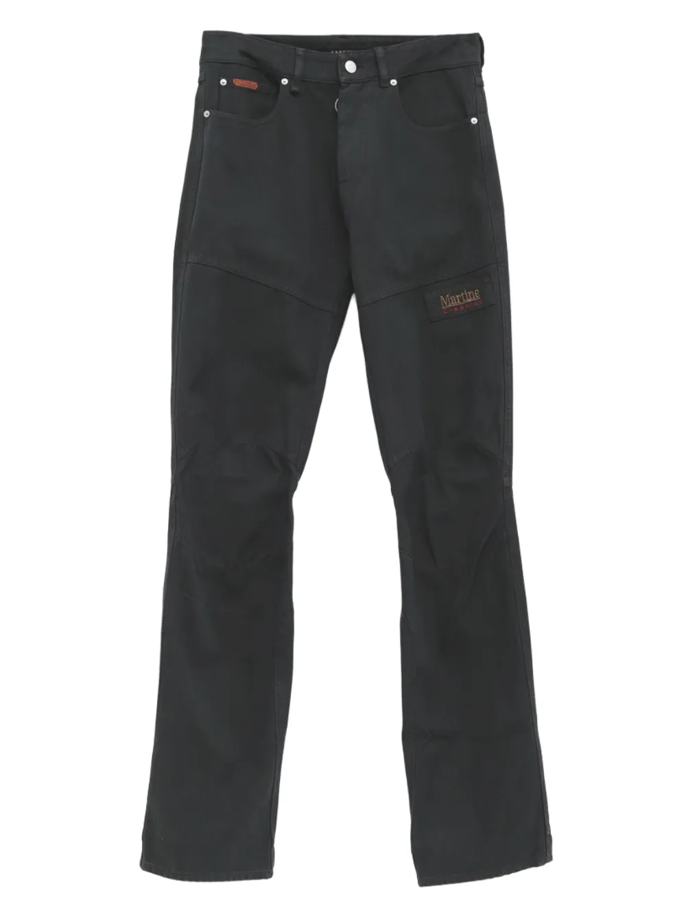 Martine Rose logo-appliqué jeans - Nero