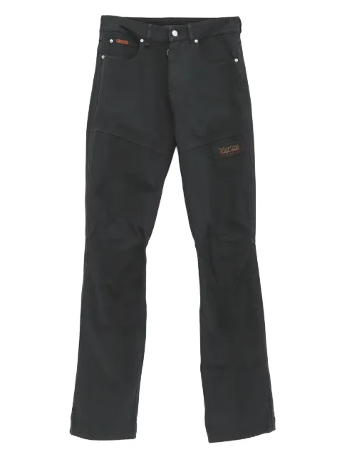 Martine Rose logo-appliqué jeans