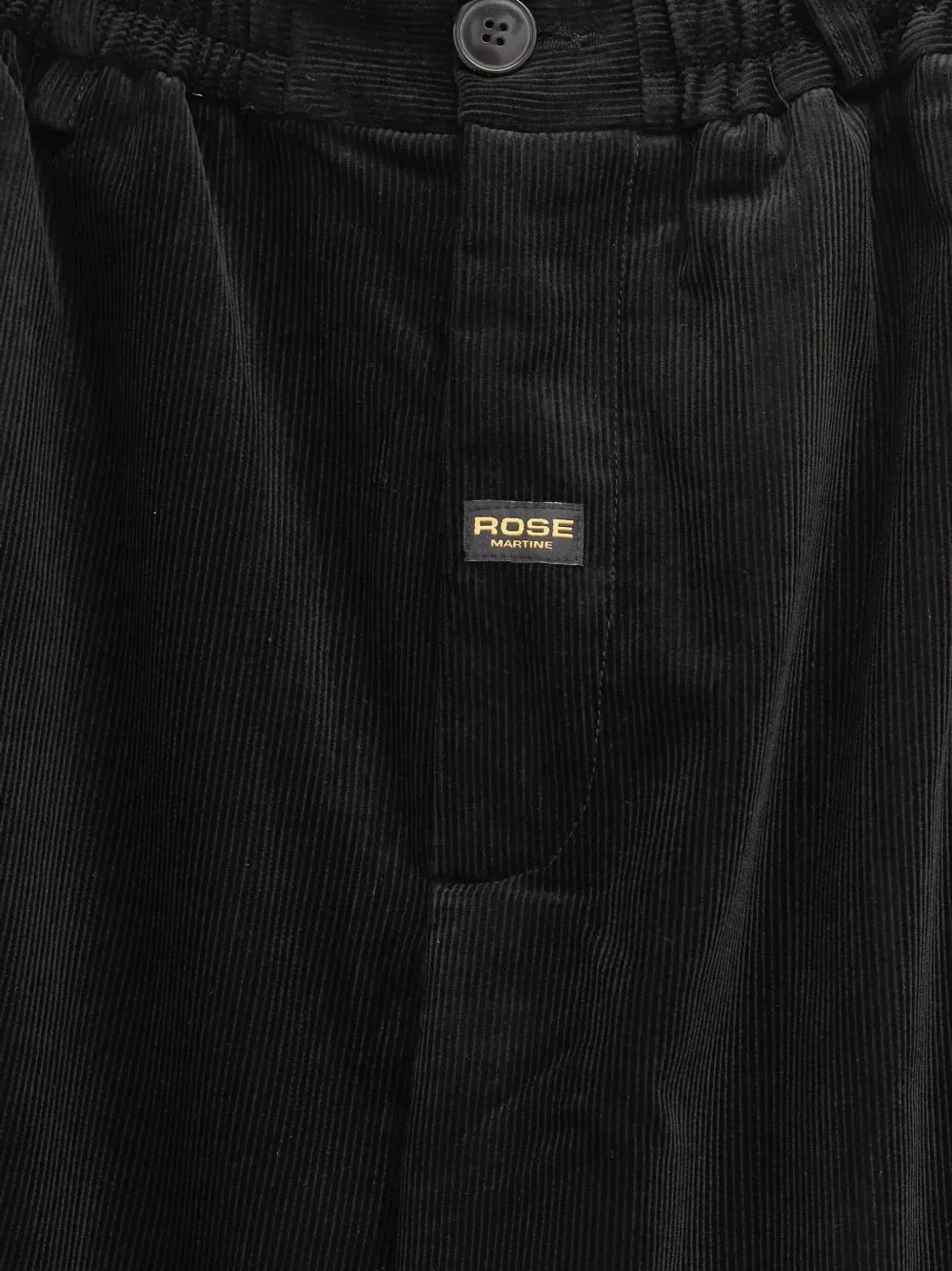 Martine Rose Wide-leg Corduroy Trousers In Black
