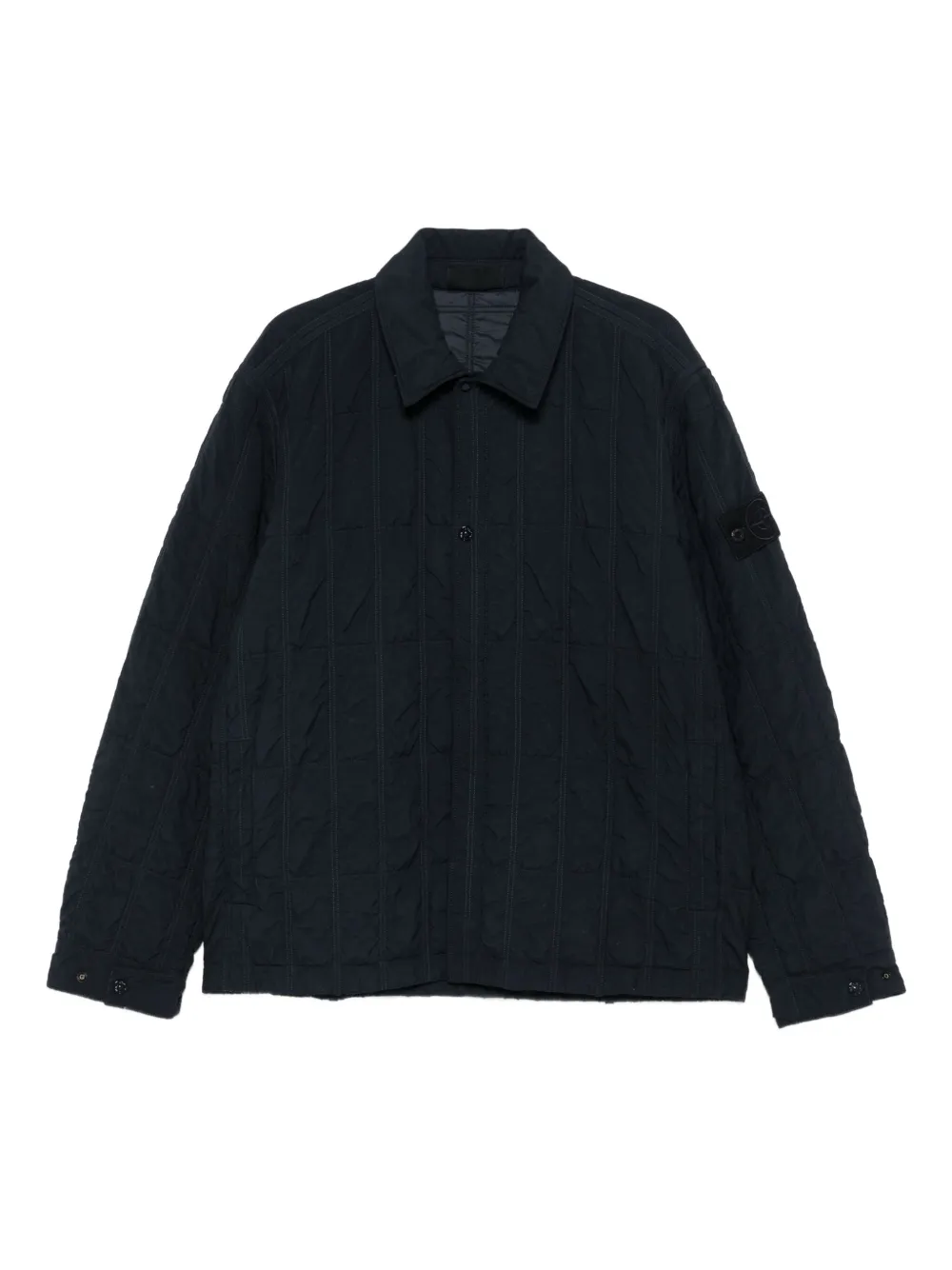 Stone Island キルティングパネル ジャケット - ブルー Stone Island キルティングパネル ジャケット - ブルー