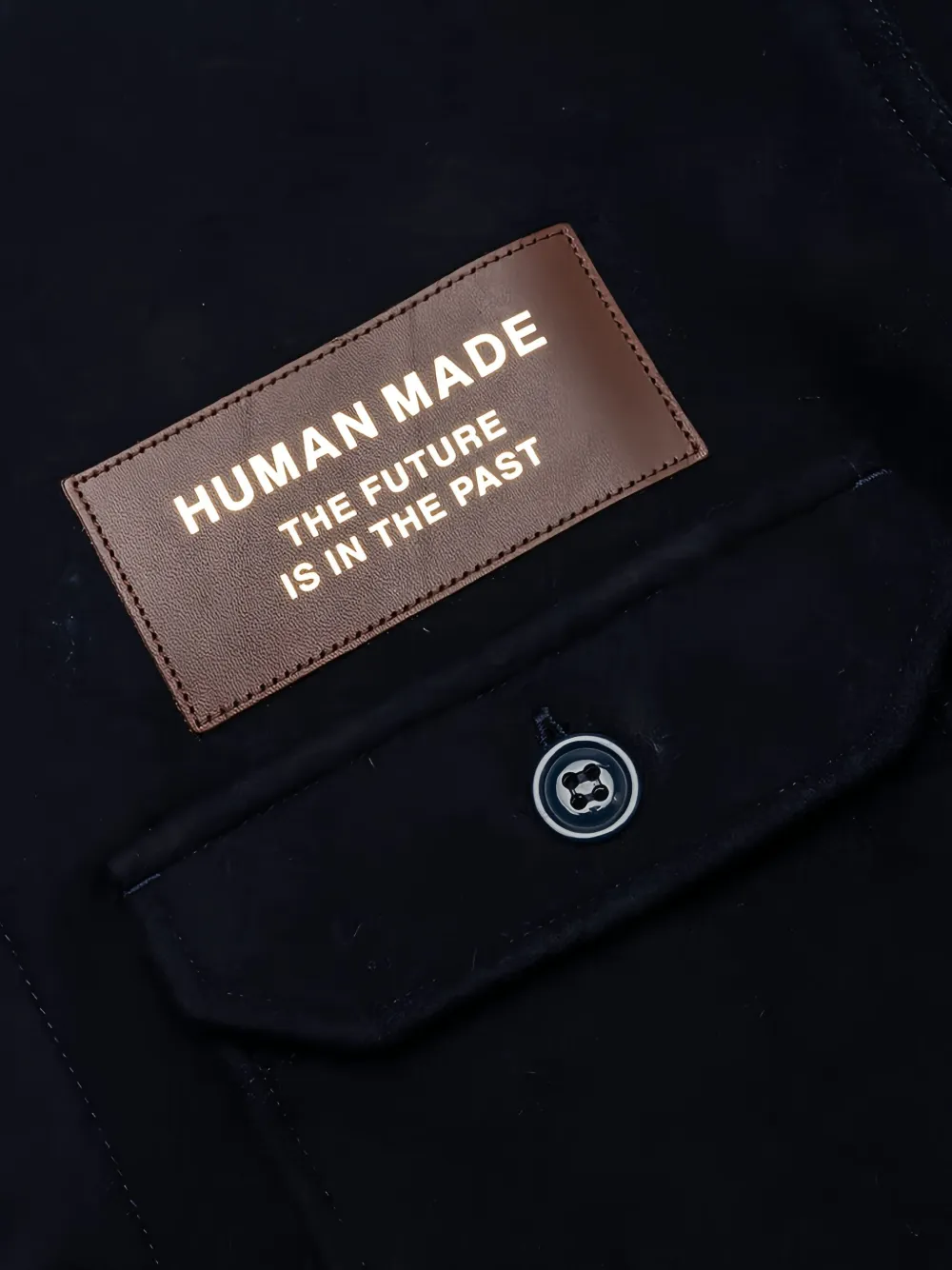 Human Made Shirtjack met geborduurd logo Zwart