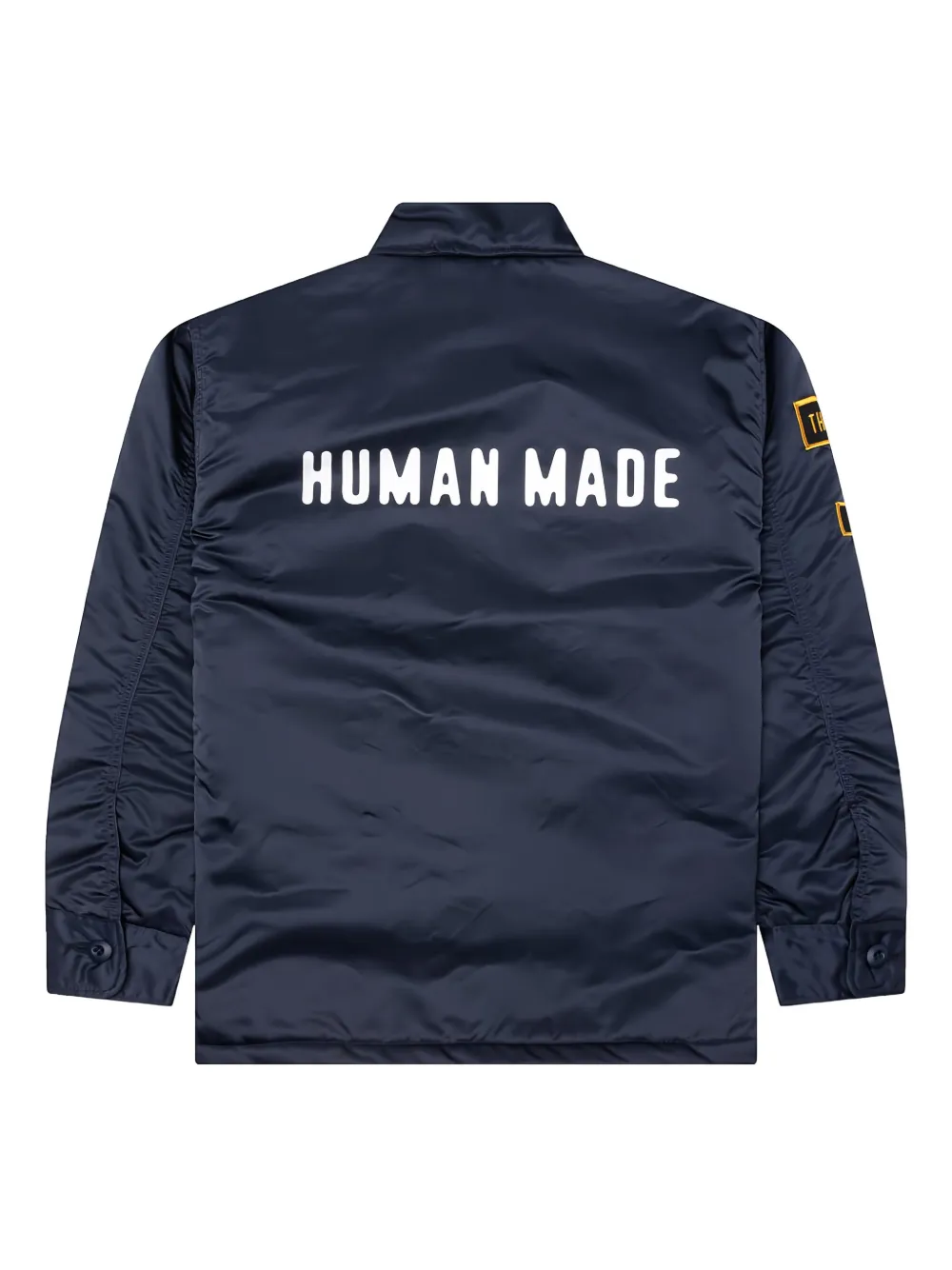 Human Made padded embroidered shirt - Blauw