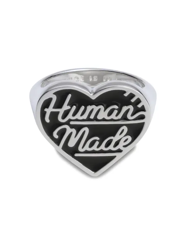 太*陽様 HUMAN MADE Heart Silver Ring \"Silve Human Made - Heart Silver Ring | HBX - Globally Curated