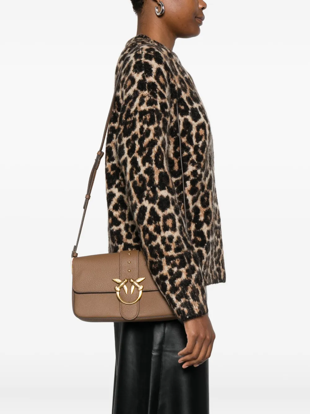 PINKO Love One crossbodytas Bruin