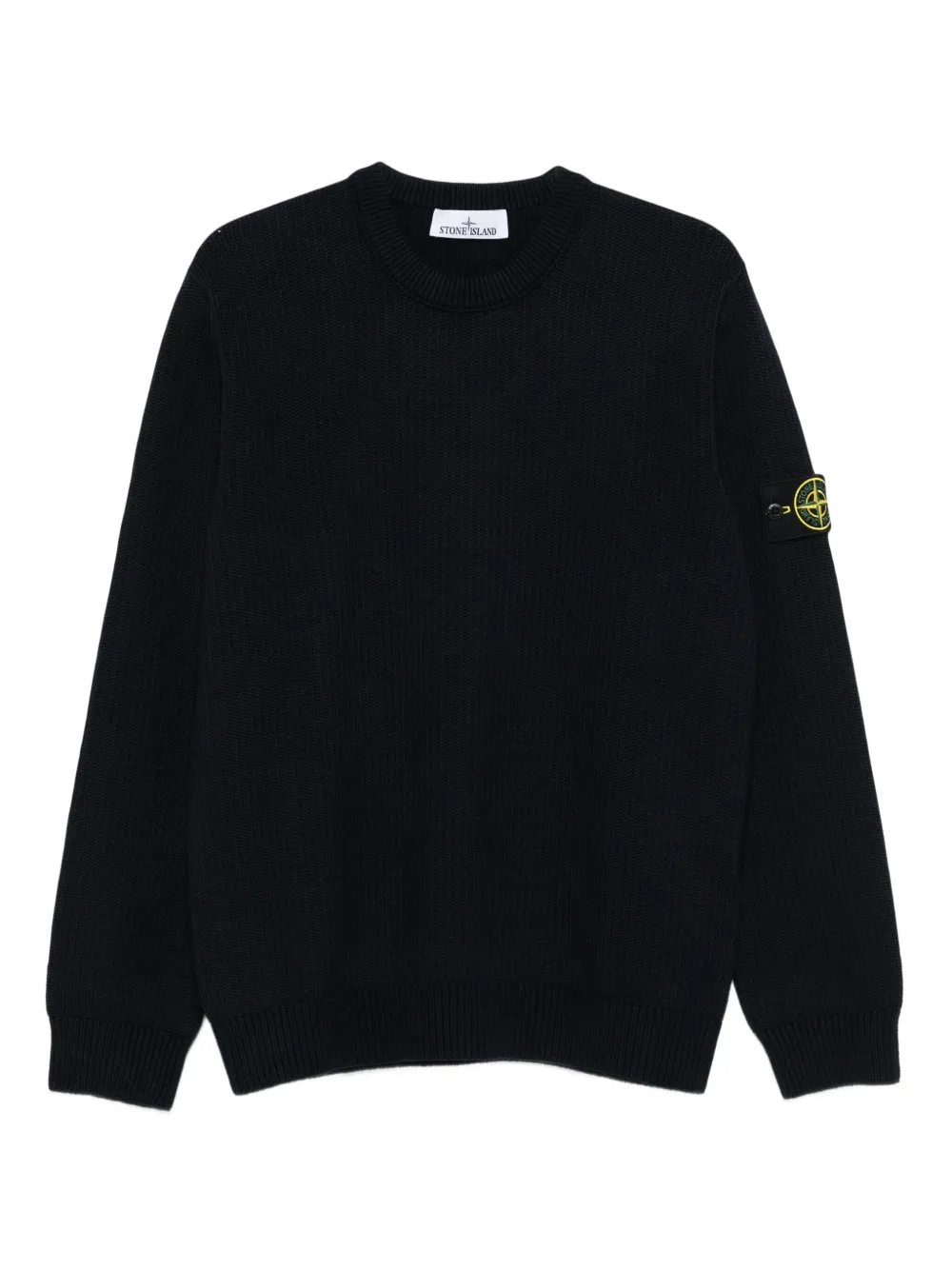 Stone Island リブニット セーター - ブルー Stone Island リブニット セーター - ブルー
