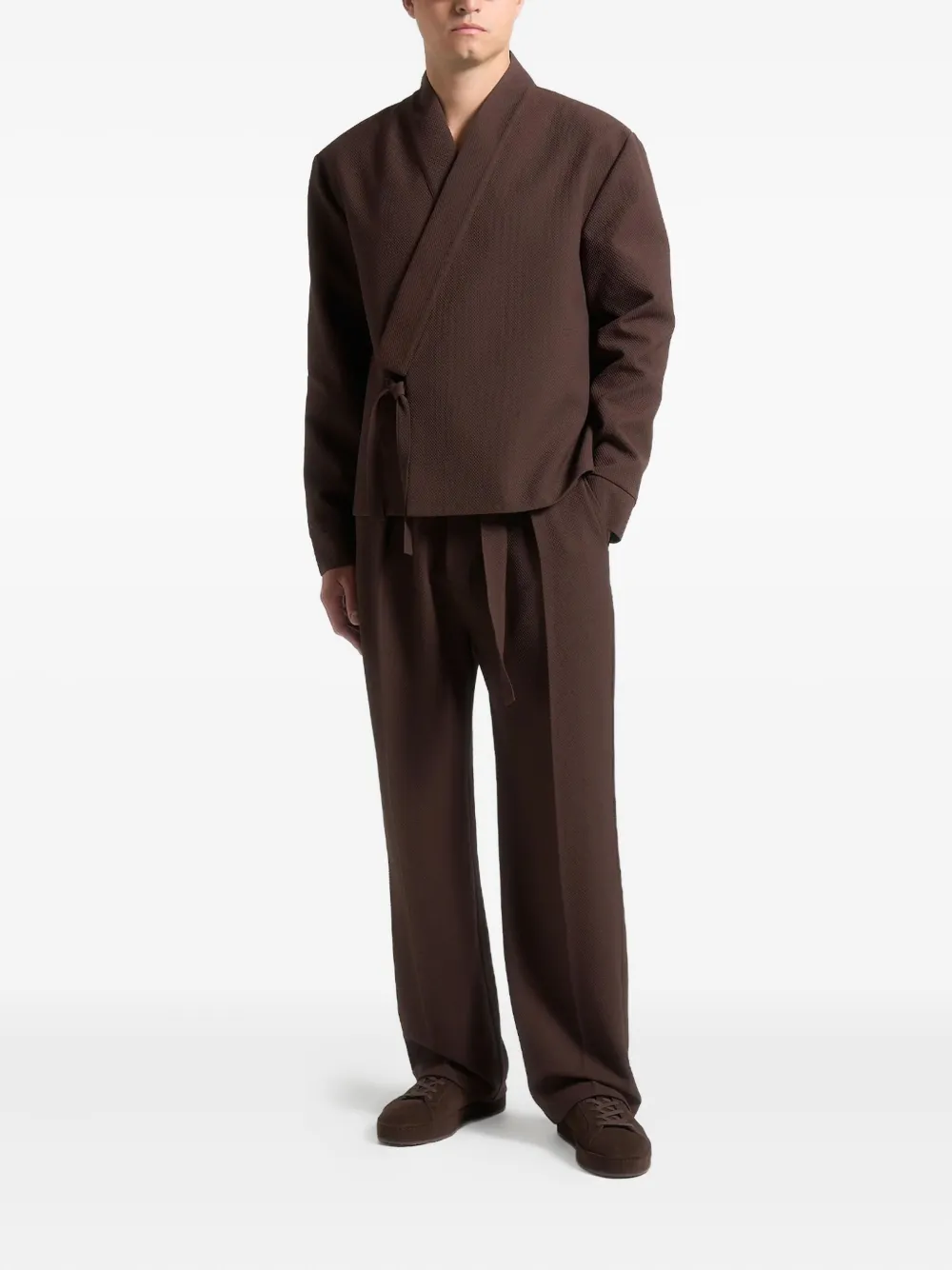 Manière De Voir Louis plooibroek met ceintuur - Bruin