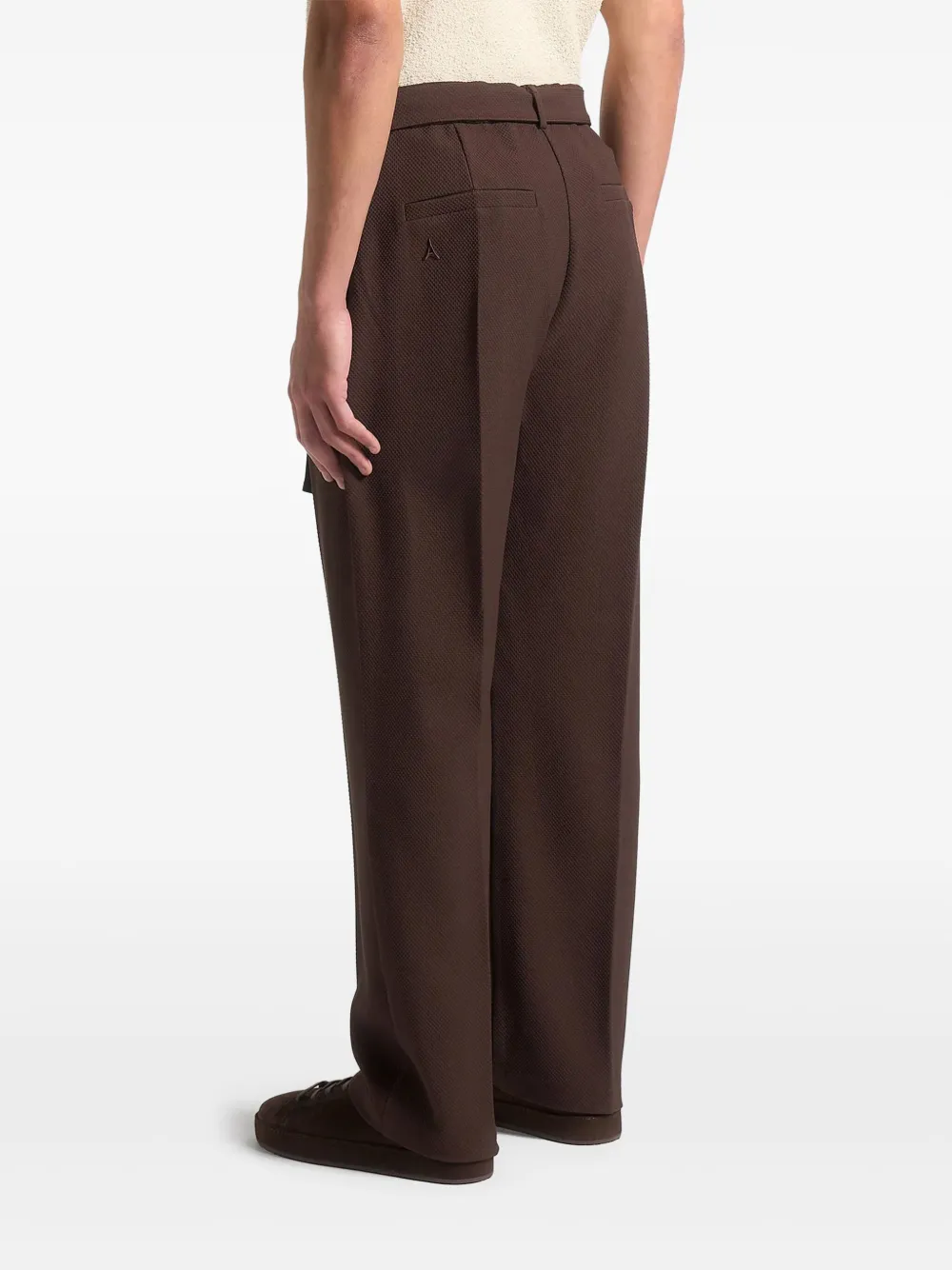 Manière De Voir Louis plooibroek met ceintuur Bruin