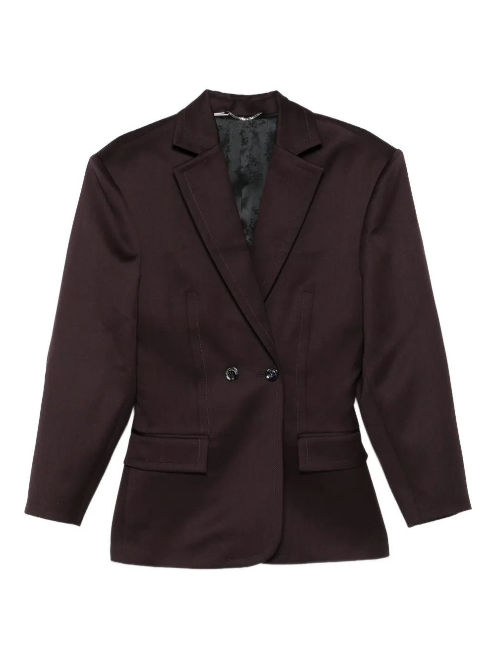 Magda Butrym double-breasted pinstripe-detail blazer | Red | Image 1