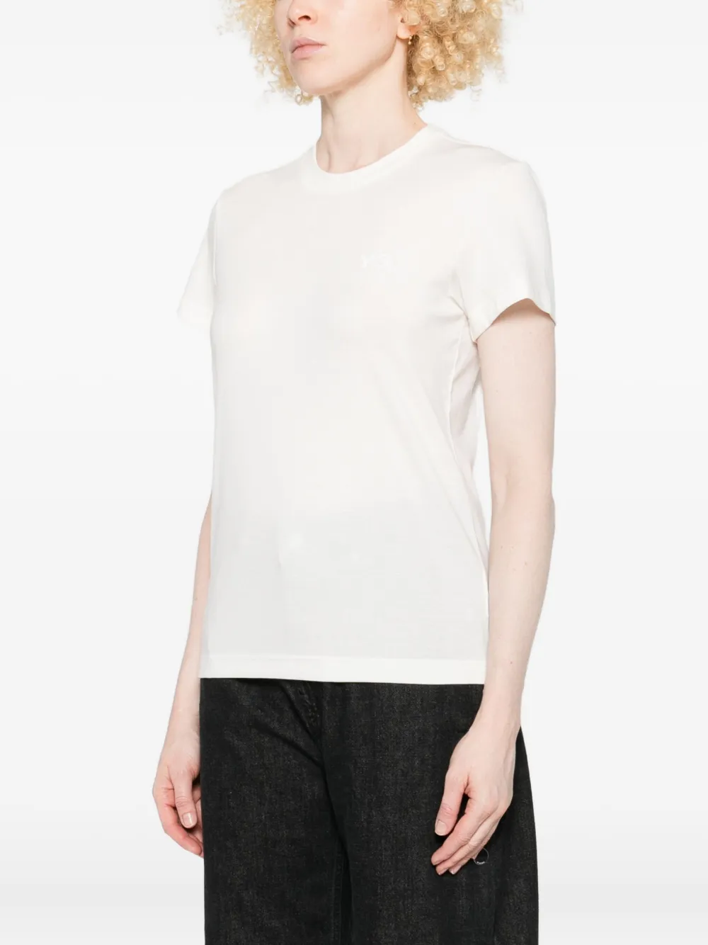 Y-3 T-shirt met ronde hals Wit