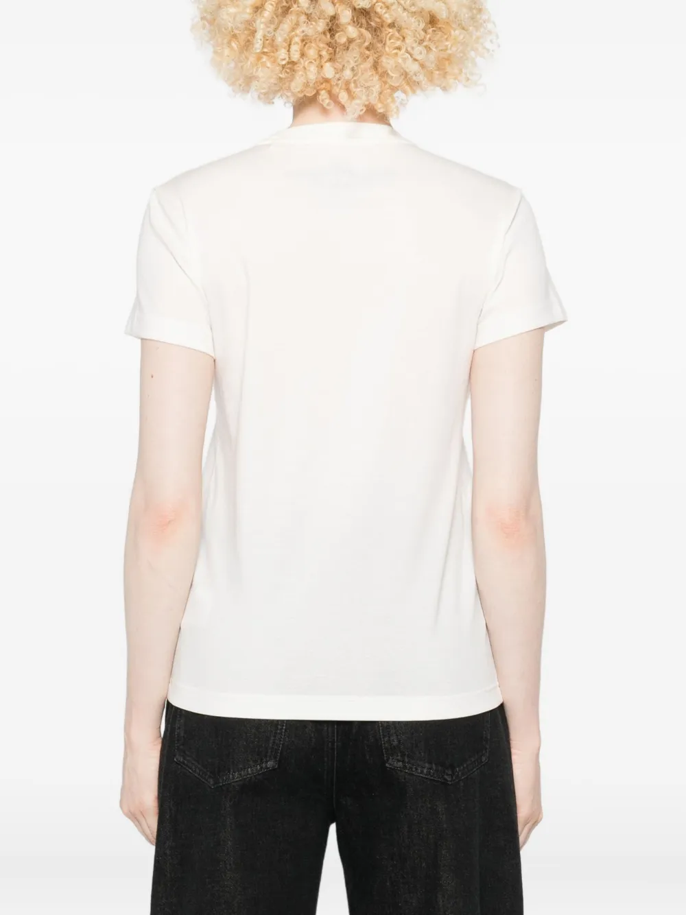 Y-3 T-shirt met ronde hals Wit