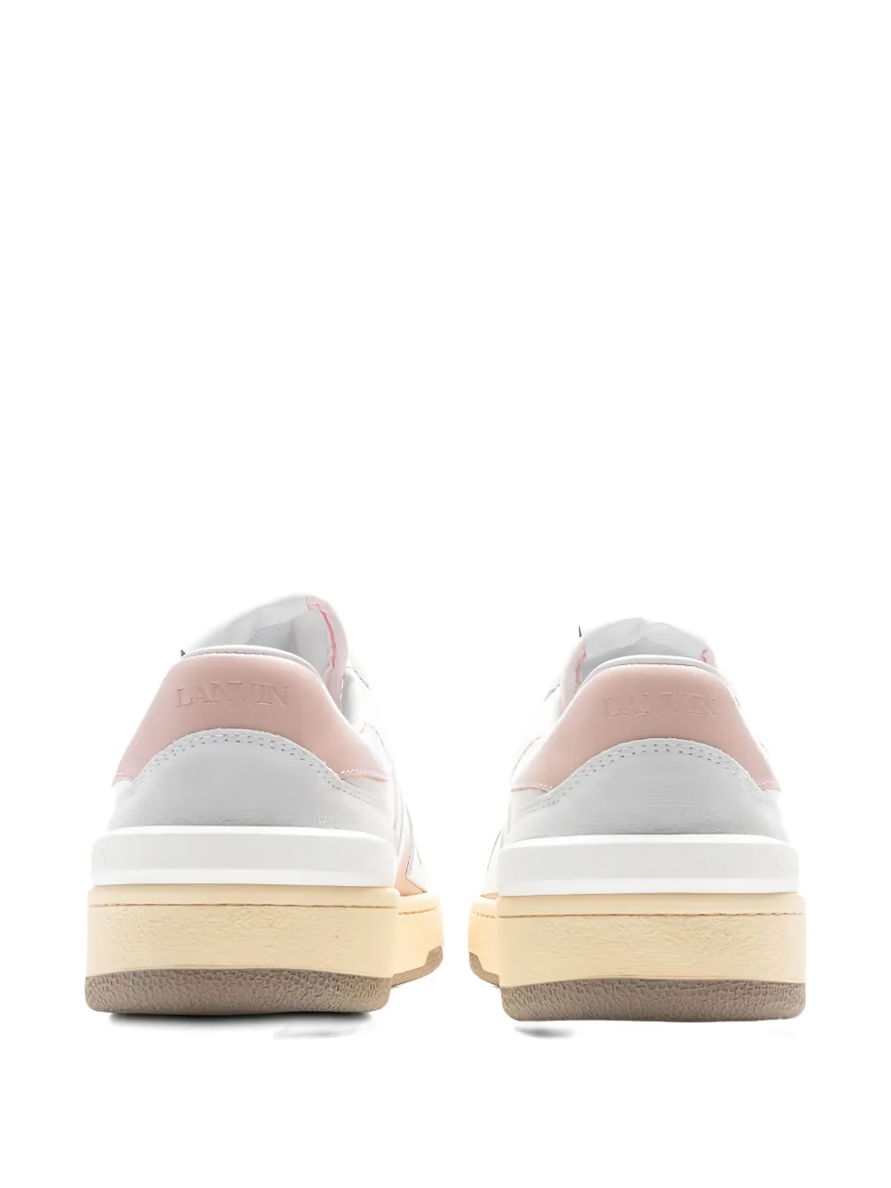 Lanvin Clay leather panel low-top sneakers Wit