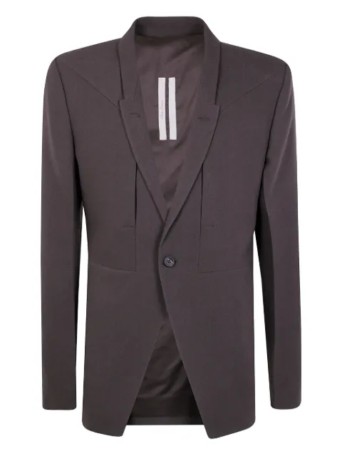 Rick Owens single-button wool blazer 
