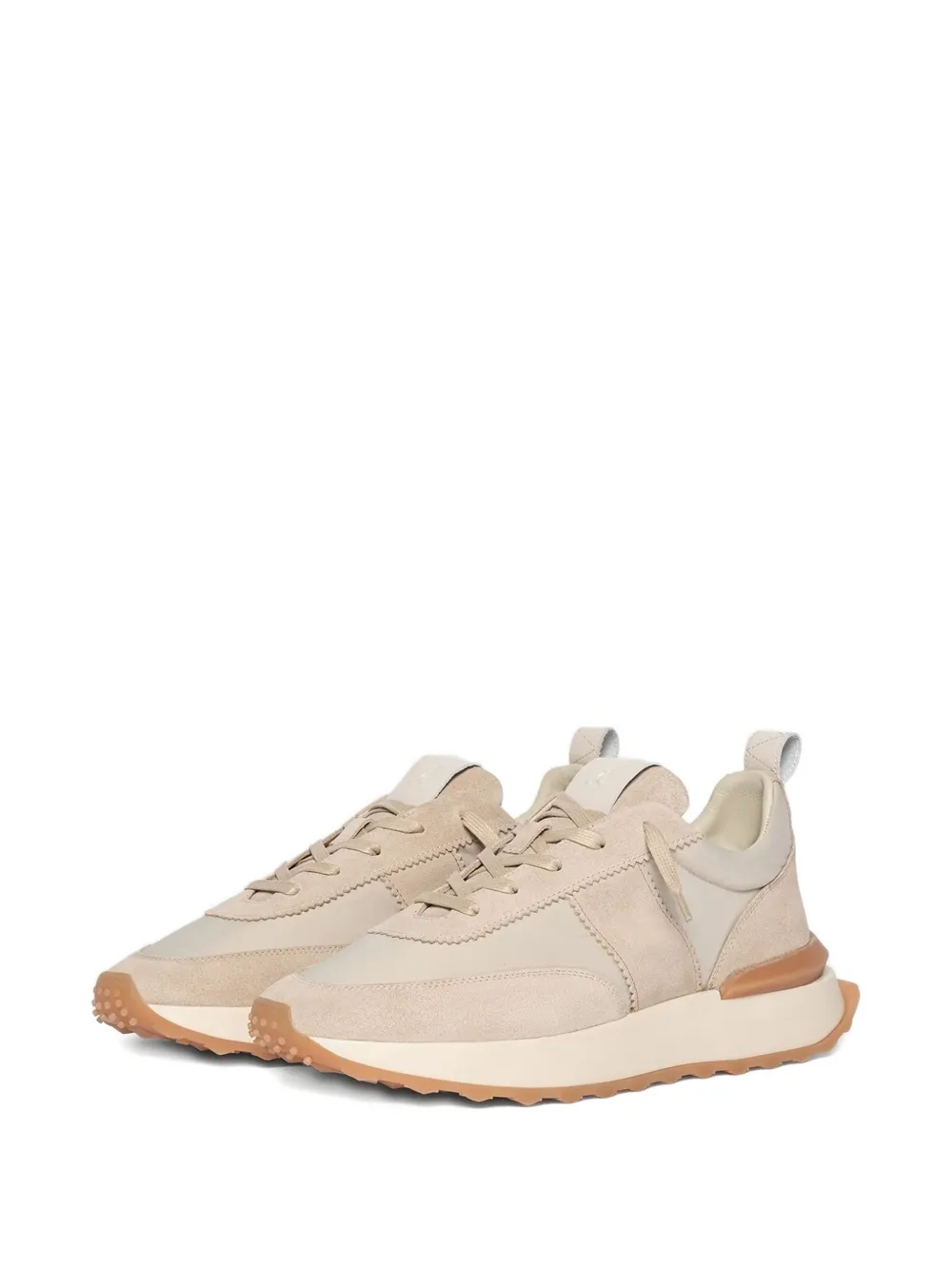 Manière De Voir Monaco suede leather paneled sneakers | Low-Tops | Image 2