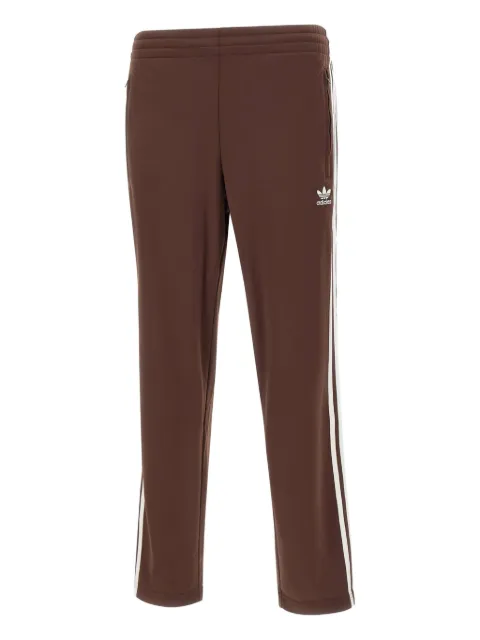 adidas side-stripe zipped-hem track pants