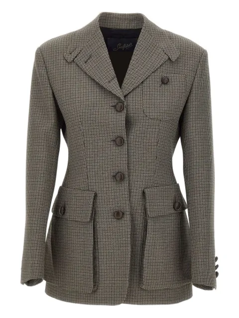 Seafarer houndstooth blazer