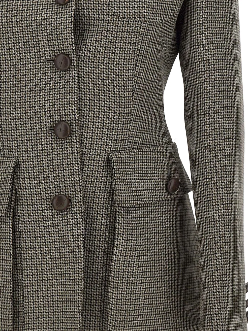 Seafarer Houndstooth Blazer In Gray