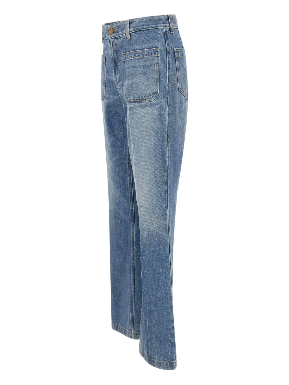 Seafarer Curt flared jeans met vier zakken Blauw