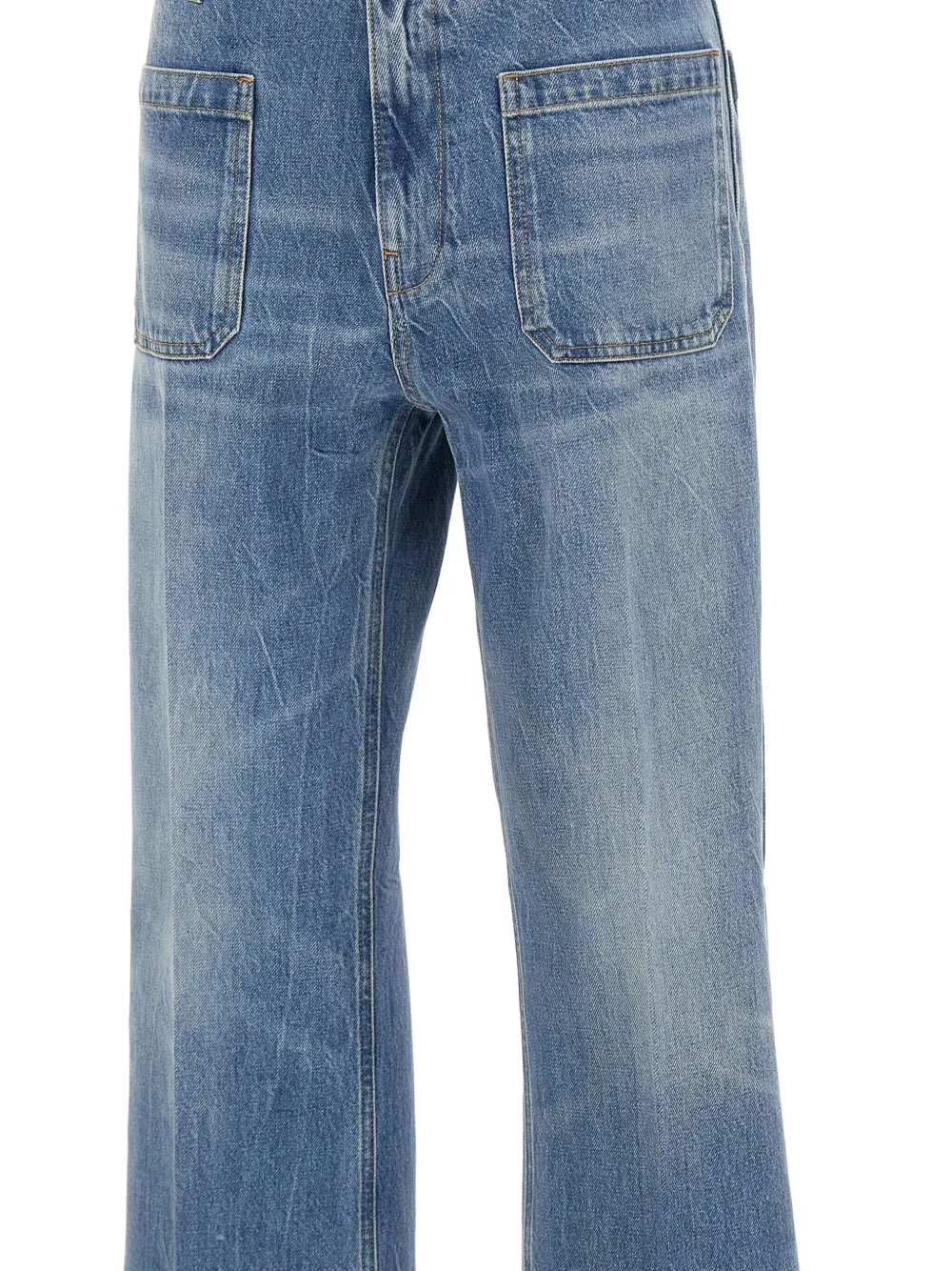 Seafarer Curt flared jeans met vier zakken Blauw