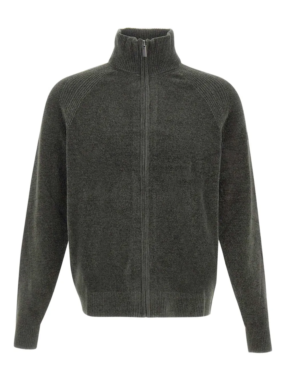 RRD zip-front ribbed-knit cardigan | Grey | Image 1