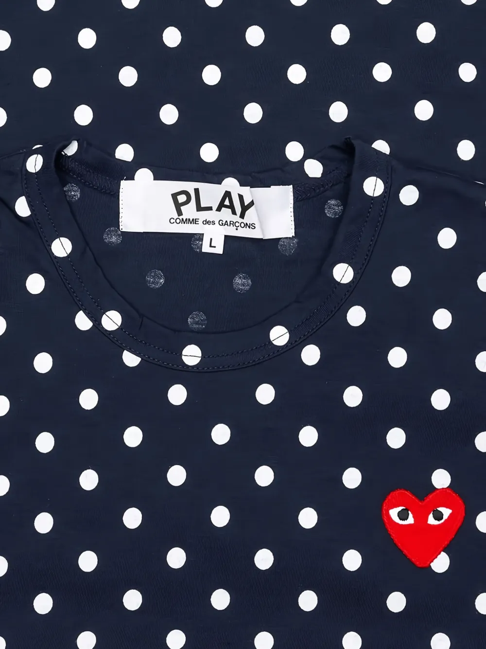 Comme Des Garçons Play Blouse met stippen Blauw