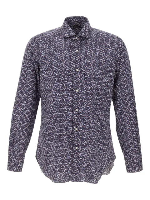 Barba micro-pattern shirt