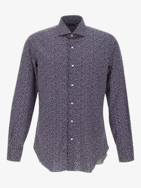 Barba micro-pattern shirt