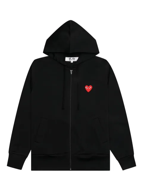 Comme Des Garçons Play heart-logo zip-up sweatshirt